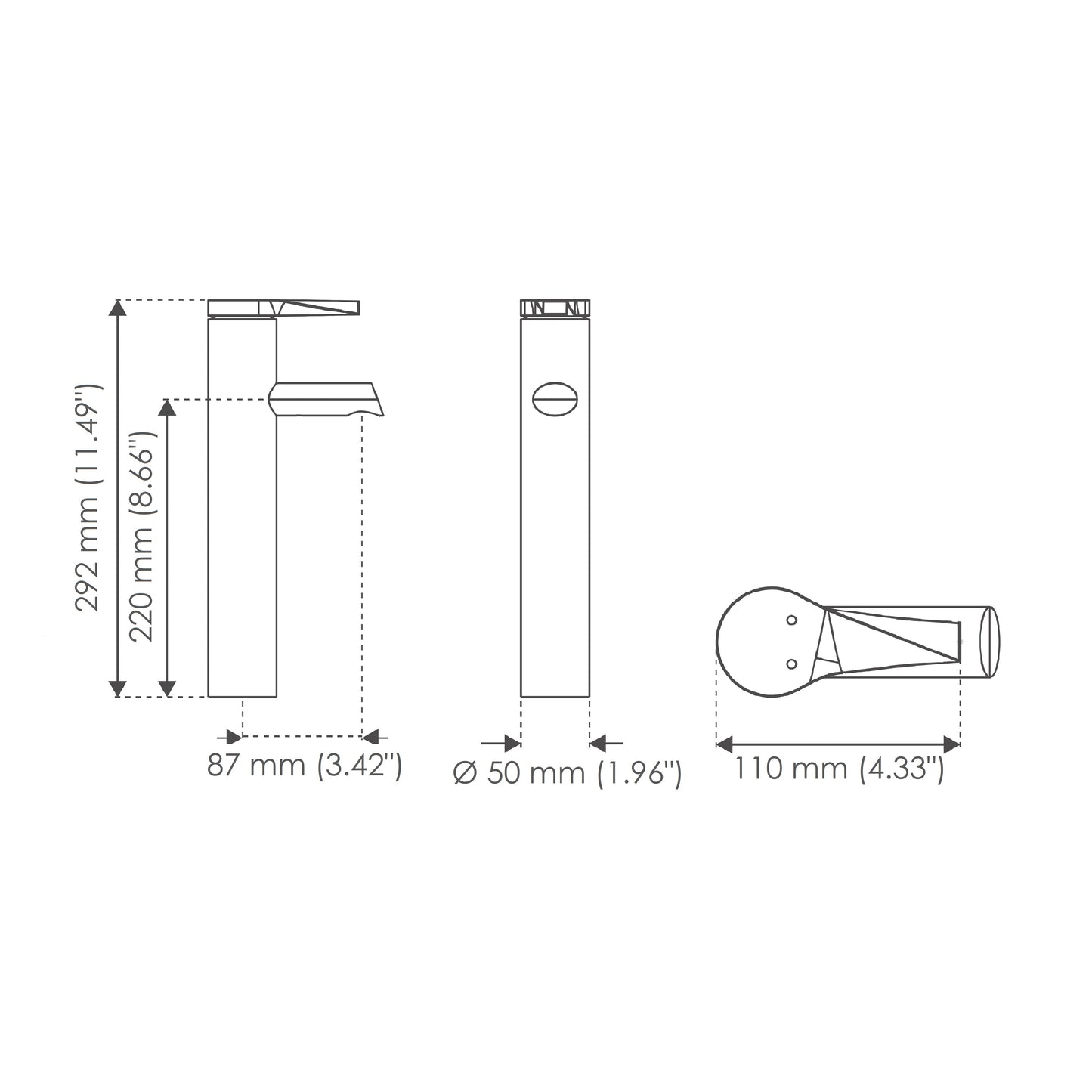 Sion Tall Single-Handle Bathroom Faucet for Vessel Sink