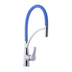 Blue Pull-Out Kitchen Faucet with Flexible Silicone Hose