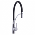 Black Pull-Out Kitchen Faucet with Flexible Silicone Hose
