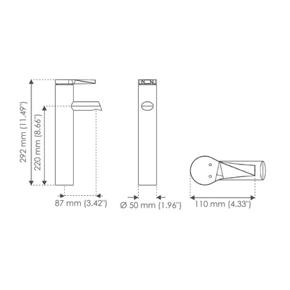 Sion Tall Single-Handle Bathroom Faucet for Vessel Sinks